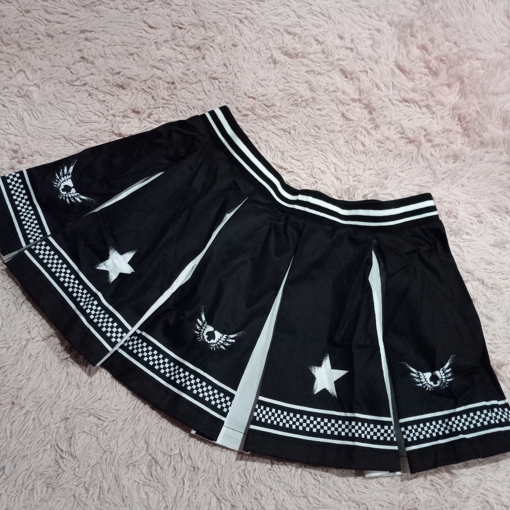Vintage mall goth pleated cheerleader school girl skirt! SOLD - Picture 2 of 3